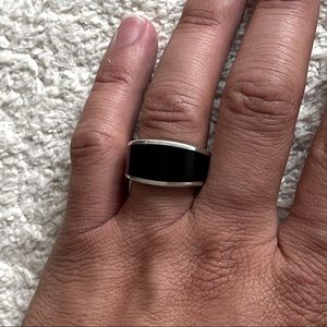 David Yurman black onyx ring size 10